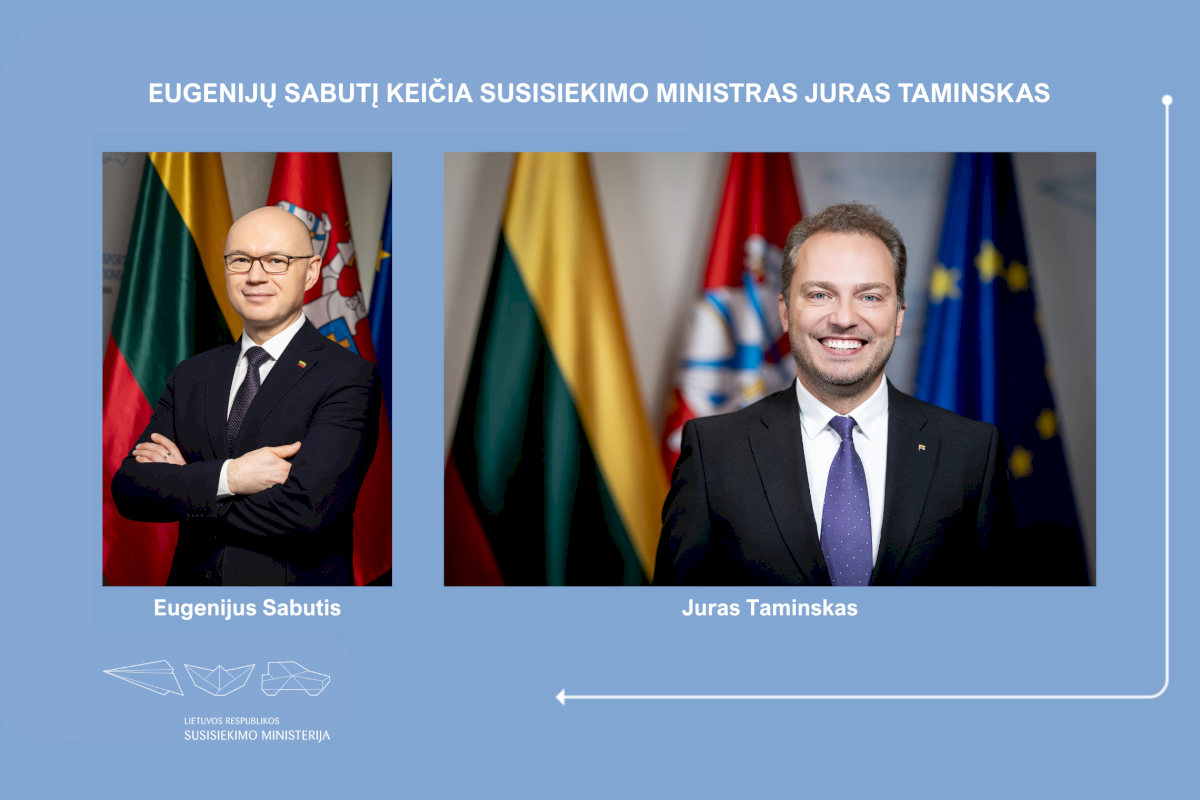 Eugenijų Sabutį keičia susisiekimo ministras Juras Taminskas