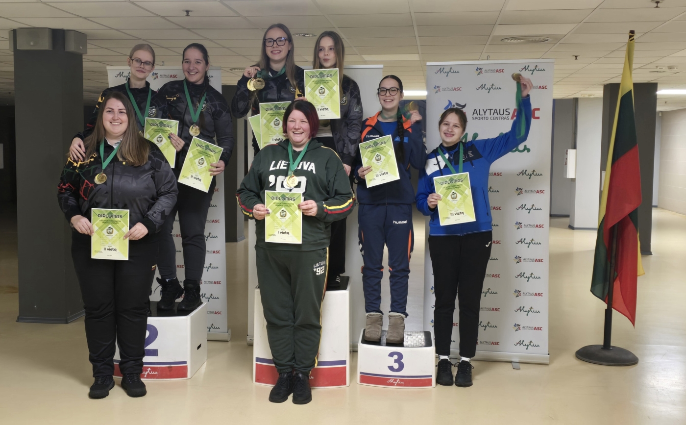 Alytaus sportininkai – tarp stipriausiųjų Lietuvos šaudymo čempionate!
